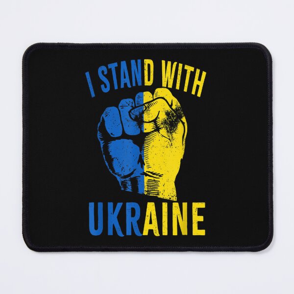 Item preview, I Stand With Ukraine Flag Power Support Ukraine designed and sold by LisaForHim.