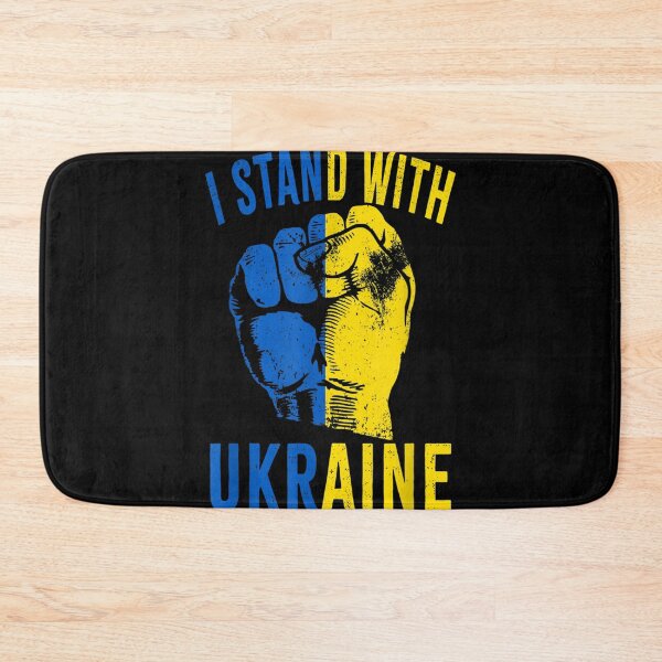 Item preview, I Stand With Ukraine Flag Power Support Ukraine designed and sold by LisaForHim.