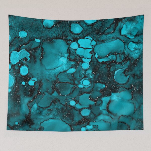 Item preview, Sparkling Ink Blue Black designed and sold by storyboxdesigns.