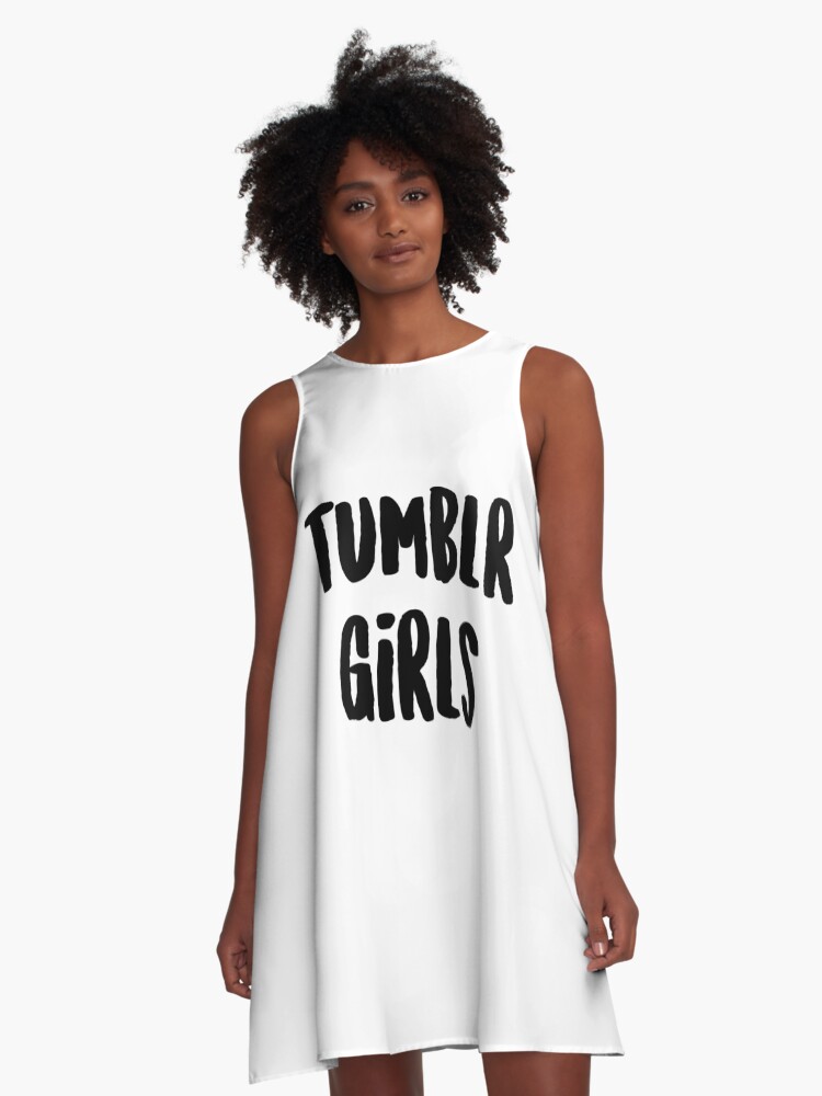 Vestido acampanado «chicas Tumblr» de caddystar | Redbubble Vestido acampanado «chicas Tumblr» de caddystar | Redbubble