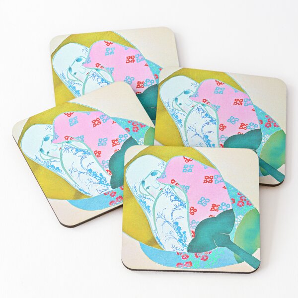 Item preview, Girl in fan from Momoyogusa-Flowers of a Hundred Generations designed and sold by RyanCaudell.