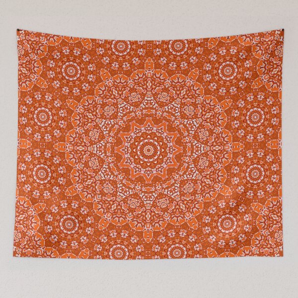 Artikelvorschau, Orangenblüten-Mandala entworfen und verkauft von DiscoGypsyFish.