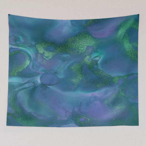 Item preview, Sparkling Ink Blue Green designed and sold by storyboxdesigns.