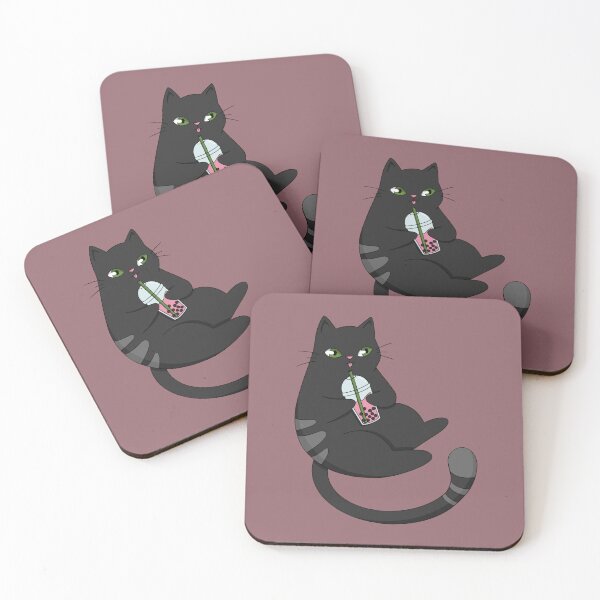 Item preview, Cat Drinking Boba  designed and sold by annexart.