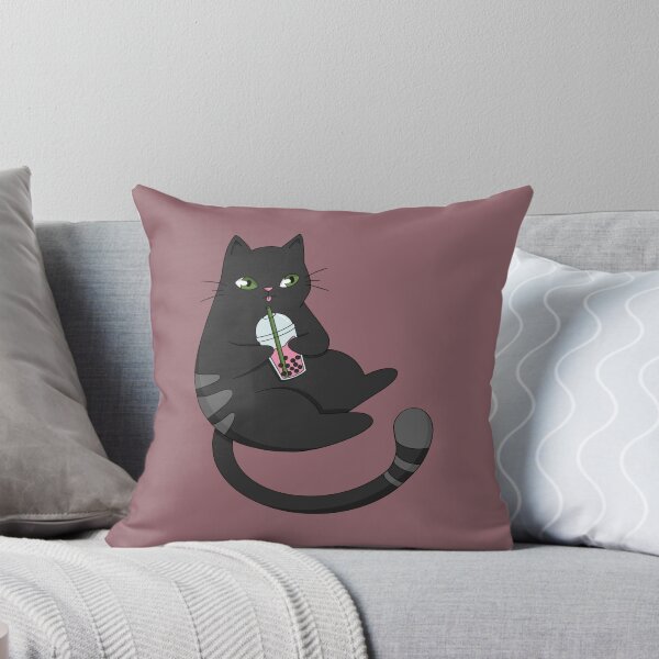 Item preview, Cat Drinking Boba  designed and sold by annexart.