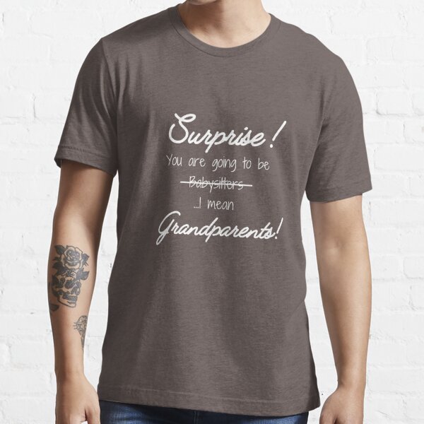 Grandparent Baby Announcement T-Shirts for Sale