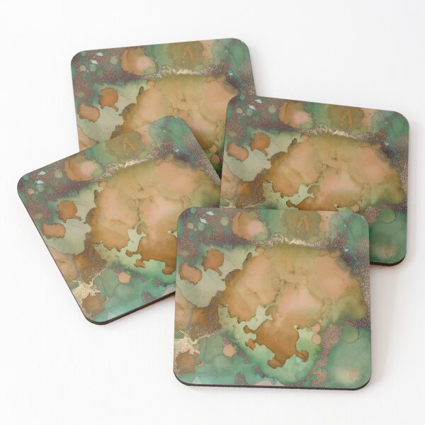 Item preview, Sparkling Ink Green Gold designed and sold by storyboxdesigns.