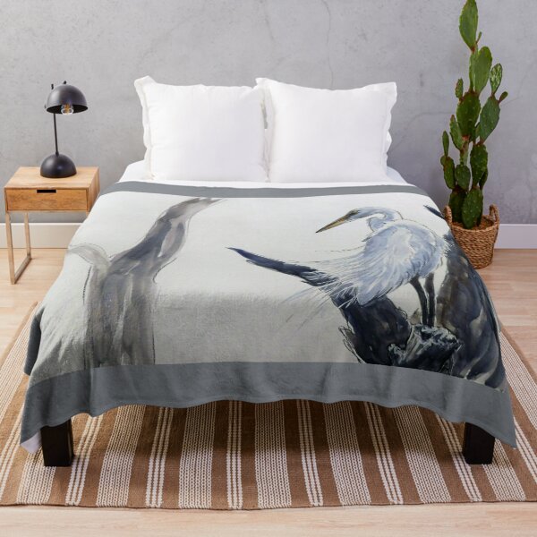 Item preview, Great Egret watercolor designed and sold by swordwhale.