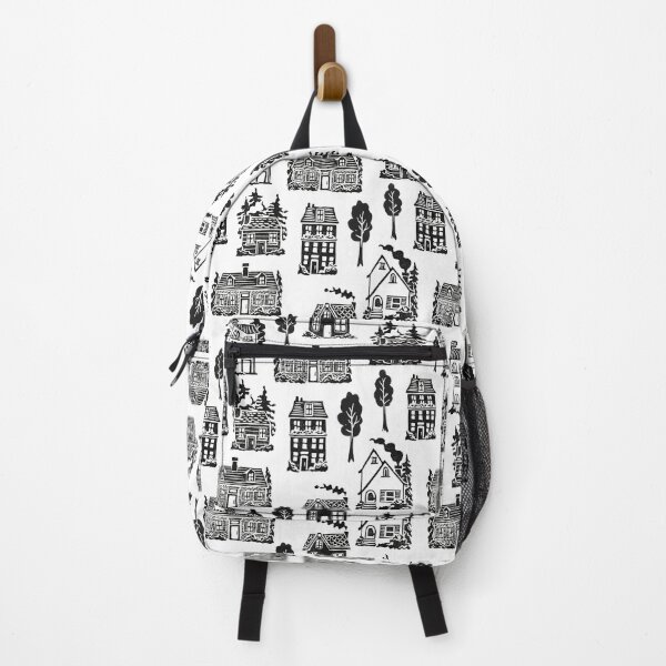 Item preview, Block Printed Houses designed and sold by foxandfables.