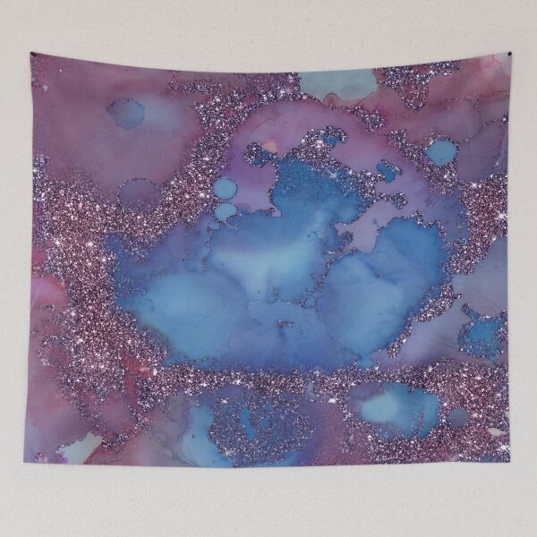 Item preview, Sparkling Ink  Purple Blue designed and sold by storyboxdesigns.