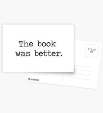 The Book Was Better Postcards