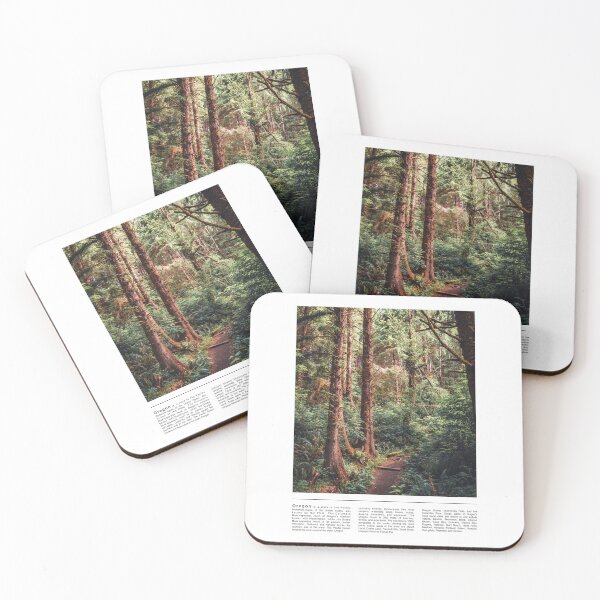 Item preview, Oregon Coast Travel Photography Minimalism-Coastal Forest designed and sold by anthonylonder.