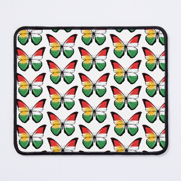 Item preview, Kurdistan Butterfly Flag designed and sold by RahallusNtx.