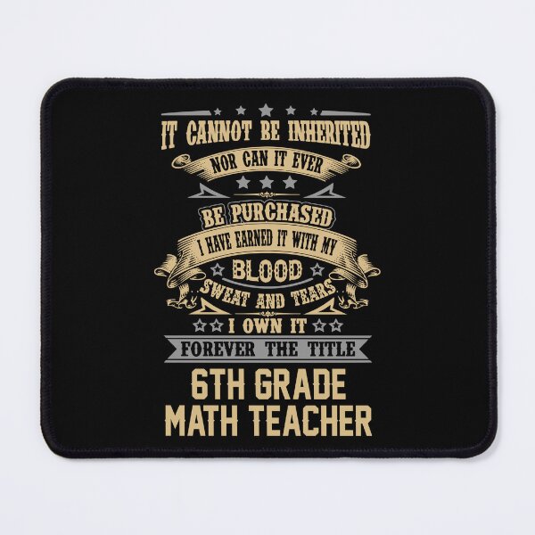 Item preview, 6Th Grade Math Teacher T Shirt - Forever The Title Job Gift Item Tee designed and sold by celiagomez456.