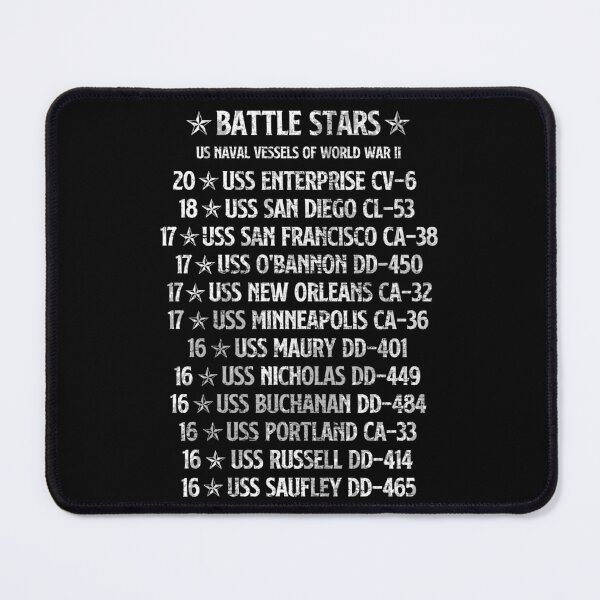 Item preview, WW2 Naval Ships Battle Stars #1882 designed and sold by Rare-Militia.