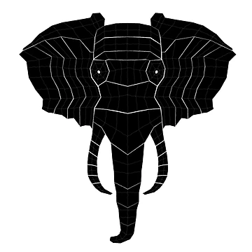 Artwork thumbnail, LowPoly Elephant by Razor3D