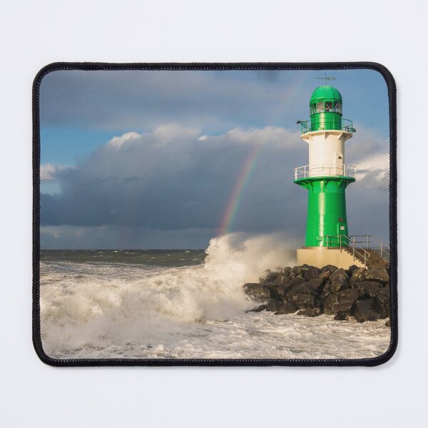 Item preview, Storm in the seaside resort of Warnemünde on the Baltic Sea designed and sold by dieterich.