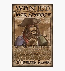 GESUCHT - Jack Sparrow Fotodruck