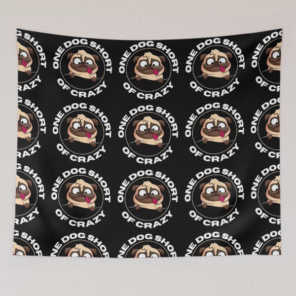 Item preview, One Dog Short Of Crazy | Funny Dog Lover  designed and sold by RGRamsey.