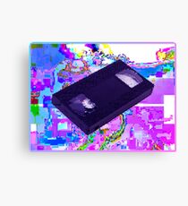 VHS GLITCH VAPORWAVE Canvas Print