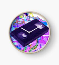 VHS GLITCH VAPORWAVE Clock