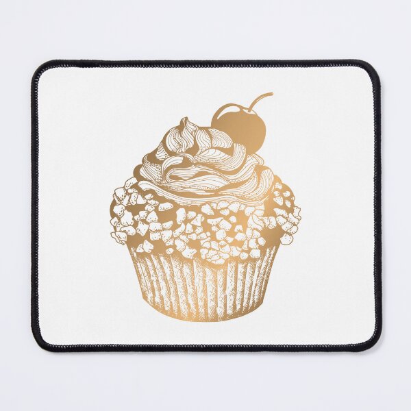 Item preview, Gold  Cupcake with Cherry on Top designed and sold by savanamms6.