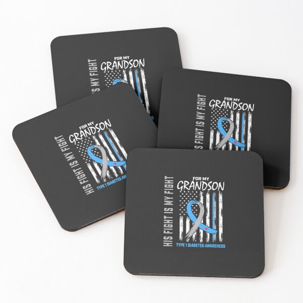 Item preview, Grandson Type One Diabetes Awareness American  designed and sold by blackcowgirls.