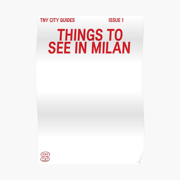 Things to see in Milan Poster