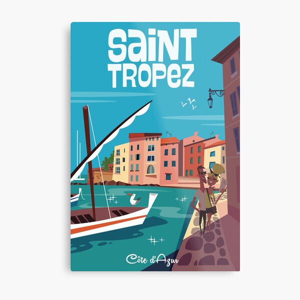 France, St. Tropez, Cote d'Azur, on The Riviera | Large Solid-Faced Canvas Wall Art Print | Great Big Canvas