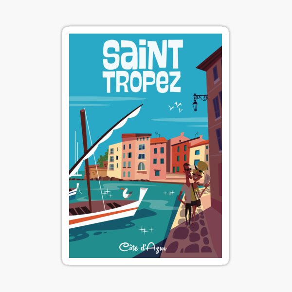 Item preview, Saint Tropez poster designed and sold by GAGodel.