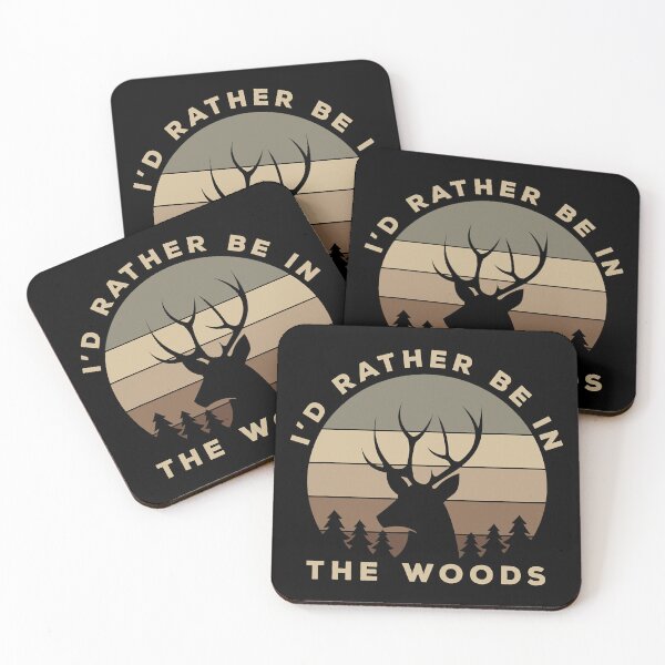 Item preview, Id Rather Be In the Woods Deer Hunting designed and sold by RachaelEliezer.