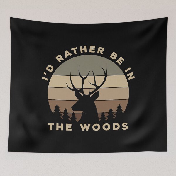 Item preview, Id Rather Be In the Woods Deer Hunting designed and sold by RachaelEliezer.
