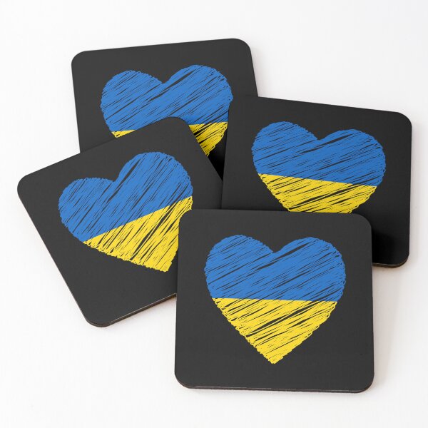 Item preview, Support Ukraine - Ukraine flag colors in heart designed and sold by BTCelebration.