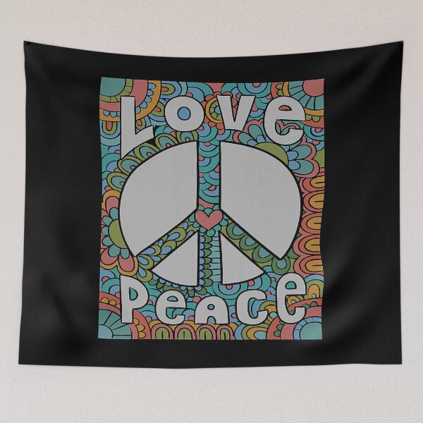 Item preview, Peace Sign Love 60s 70s Tie Die Hippie designed and sold by shannange.
