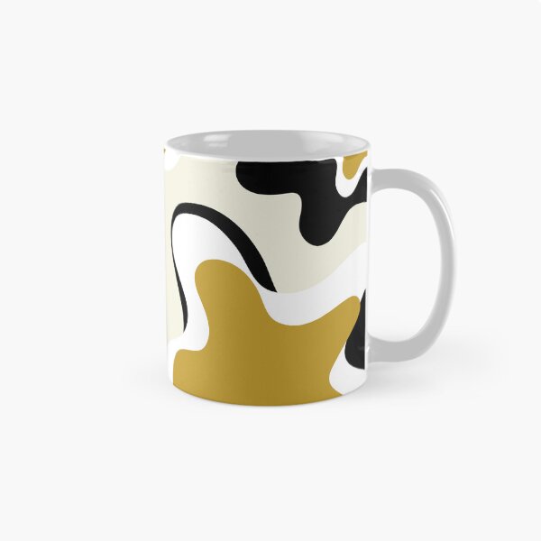 Item preview, Liquid Abstract Pattern Yellow White Black  designed and sold by BeatrisVeres.