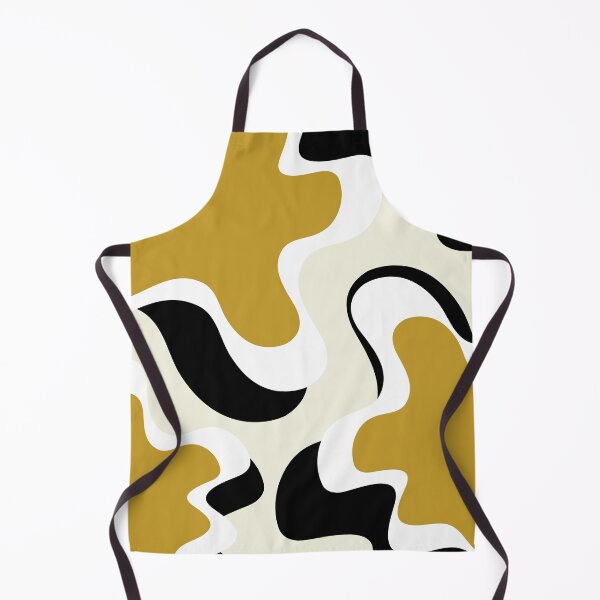 Item preview, Liquid Abstract Pattern Yellow White Black designed and sold by BeatrisVeres.
