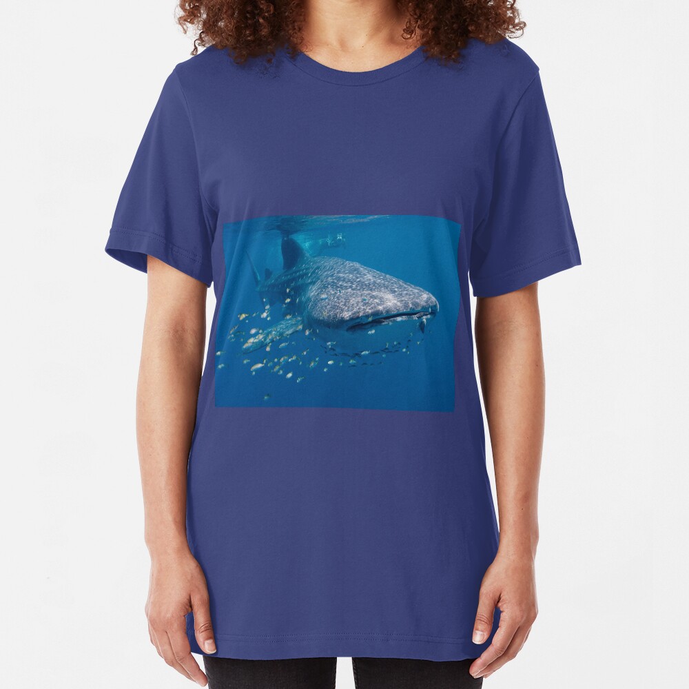 Whale Shark, Ningaloo Reef, Western Australia Slim Fit T-Shirt