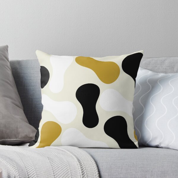 Item preview, Liquid Abstract Pattern Yellow White Black  designed and sold by BeatrisVeres.