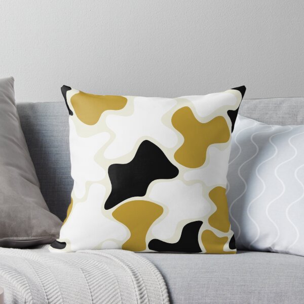 Item preview, Liquid Abstract Pattern Yellow White Black  designed and sold by BeatrisVeres.