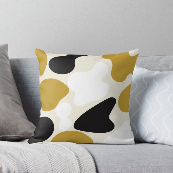 Item preview, Liquid Abstract Pattern Yellow White Black  designed and sold by BeatrisVeres.
