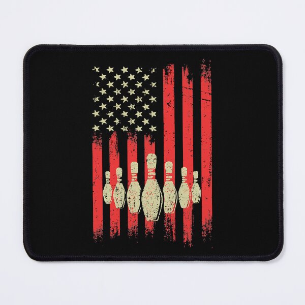 Item preview, Bowling Pins American Flag Vintage Bowler designed and sold by Rebecca-Cruz.