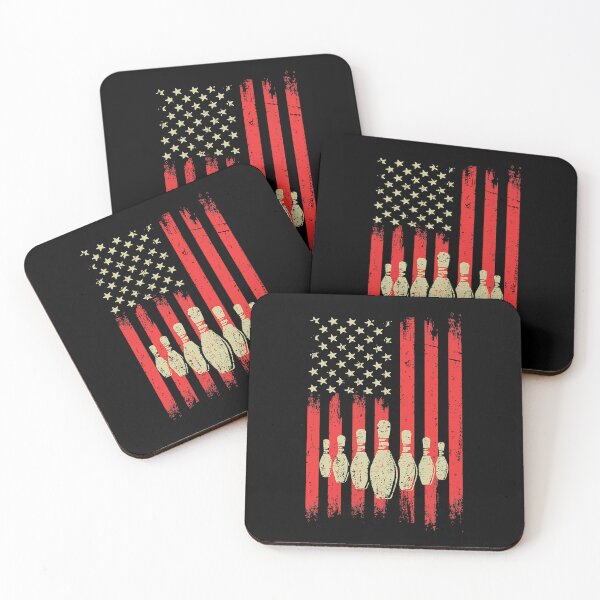 Item preview, Bowling Pins American Flag Vintage Bowler designed and sold by Rebecca-Cruz.