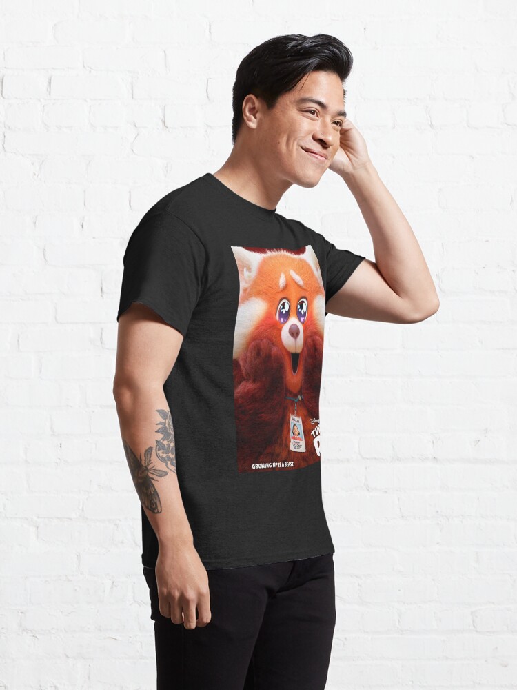Disover Turning Red Emotional Panda Cute Classic T-Shirt