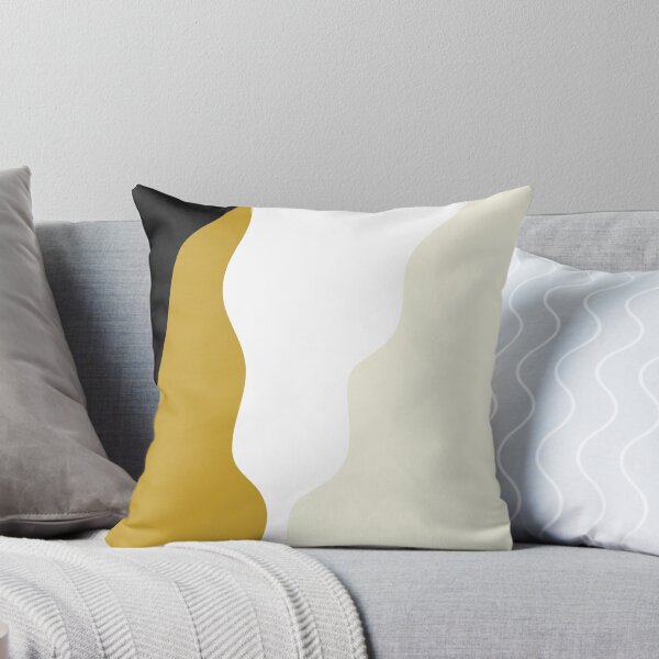 Item preview, Liquid Abstract Pattern Yellow White Black  designed and sold by BeatrisVeres.