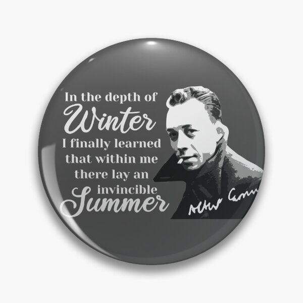 Item preview, Philosopher Albert Camus quotes pop art 5 gray designed and sold by challengecafe.