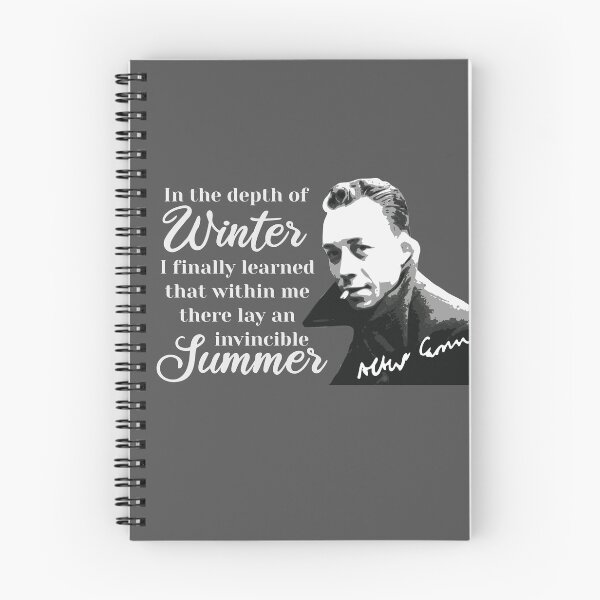 Item preview, Philosopher Albert Camus quotes pop art 5 gray designed and sold by challengecafe.