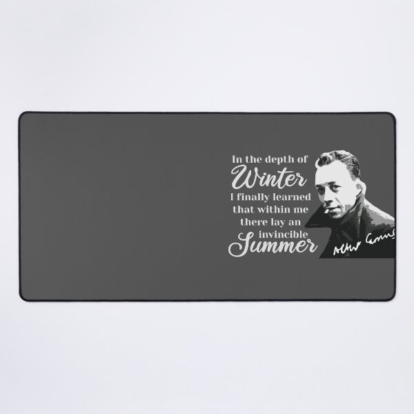 Item preview, Philosopher Albert Camus quotes pop art 5 gray designed and sold by challengecafe.