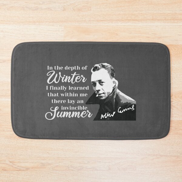 Item preview, Philosopher Albert Camus quotes pop art 5 gray designed and sold by challengecafe.