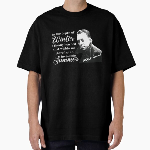 Item preview, Philosopher Albert Camus quotes pop art 5 gray designed and sold by challengecafe.