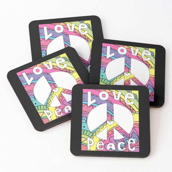 Item preview, Peace Sign Love 60s 70s Tie Die Hippie Art designed and sold by shannange.